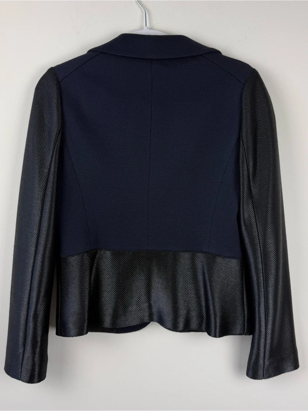 Tory Burch Mixed Media Wool Blazer